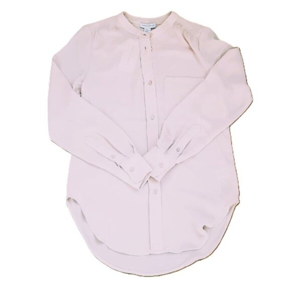 NEW Carolina Belle Button Down Blouse Blush Pink XS - Picture 7 of 7